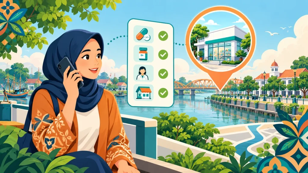 Ilustrasi verifikasi informasi Apotek BPJS Pekalongan melalui kanal yang tepat